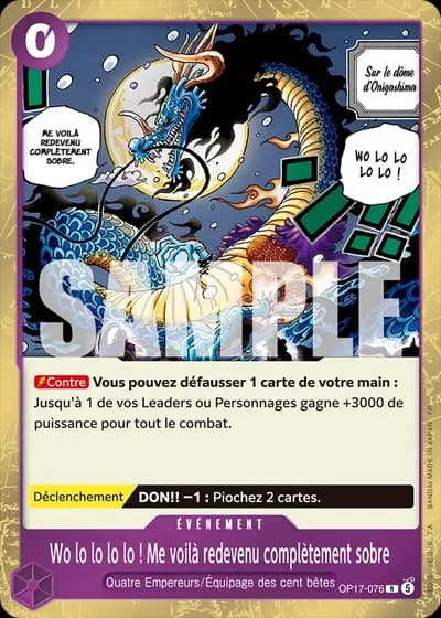 Wo lo lo lo lo ! Me voilà redevenu complètement sobre (OP17-076) — Les Guerriers les Plus Puissants au Monde (OP17)