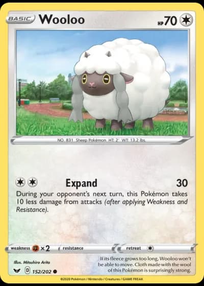 Wooloo #152/202 — Sword & Shield