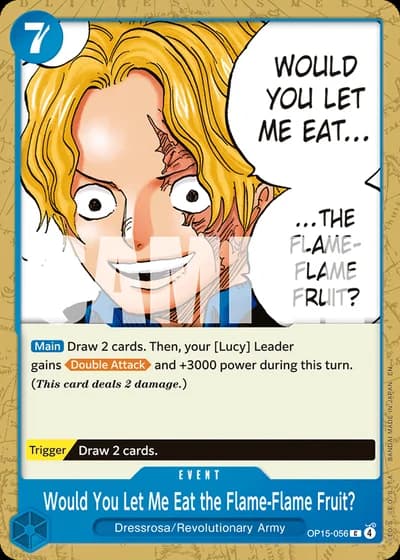 Would You Let Me Eat the Flame-Flame Fruit? (OP15-056) — Adventure on Kami's Island (OP15-EB04)