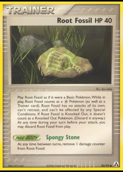 Wurzelfossil #80/92 — EX Legend Maker