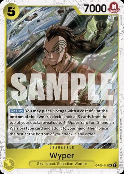 Wyper (OP06-114) (Jolly Roger Foil) — One Piece The Best (PRB01)