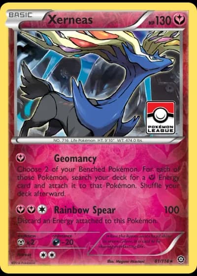 Xerneas (League Crosshatch September 2016) #81/114 — Steam Siege