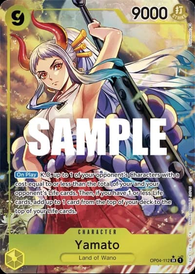 Yamato (OP04-112) (Alternative Art) — Kingdoms of Intrigue (OP04)