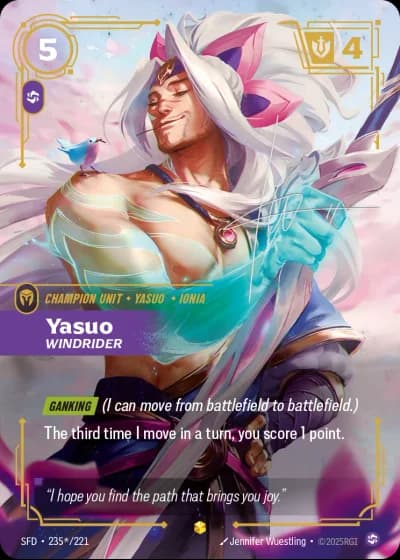 Yasuo, Windrider #235s/303 — Spiritforged