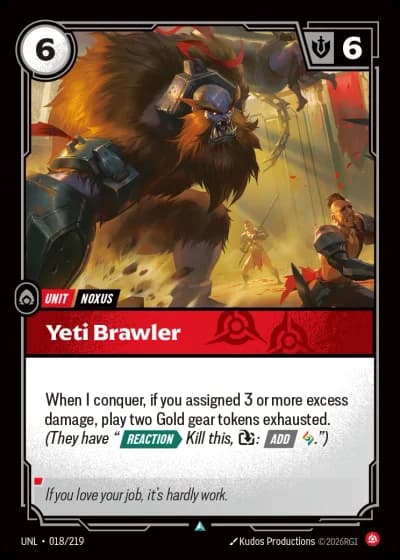 Yeti Brawler #018/308 — Unleashed