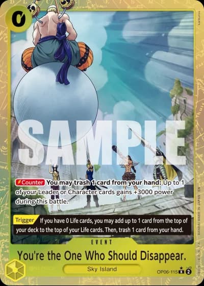 You're the One Who Should Disappear. (OP06-115) (Alternative Art) — One Piece Card The Best Vol.2(PRB02)