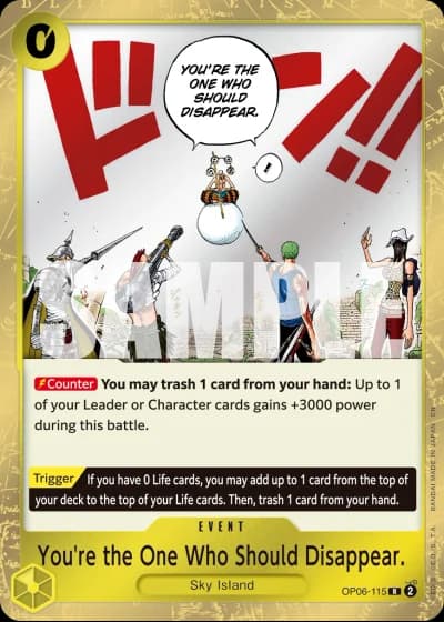 You're the One Who Should Disappear. (OP06-115) (Reprint) — One Piece Card The Best Vol.2(PRB02)