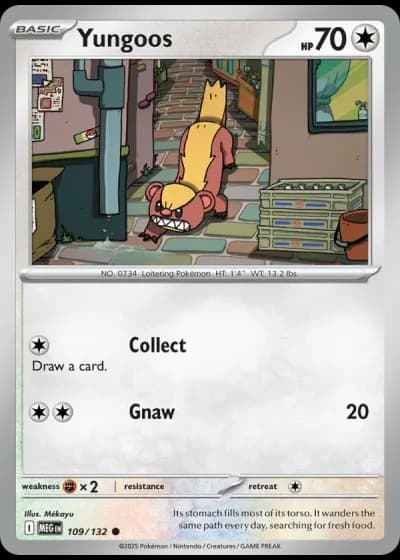 Yungoos #109/132 — Mega Evolution