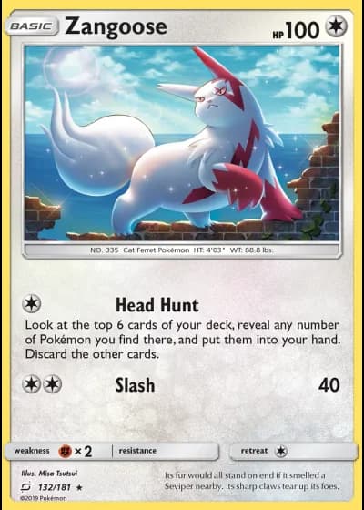 Zangoose #132/181 — Team Up