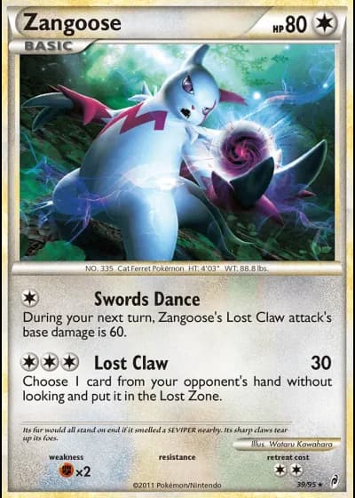 Zangoose #39/95 — Call of Legends