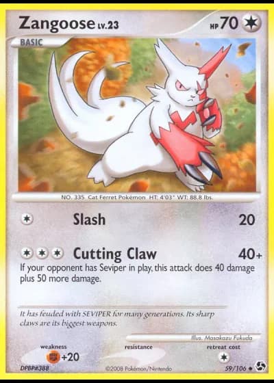 Zangoose #59/106 — Great Encounters
