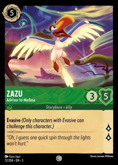 Zazu - Advisor to Mufasa #72/204 — Shimmering Skies