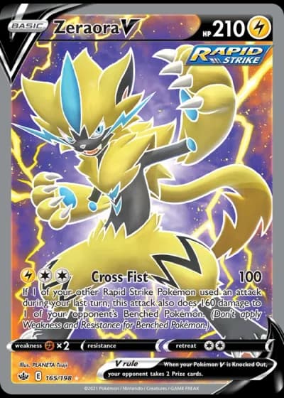 Zeraora V #165/198 — Chilling Reign