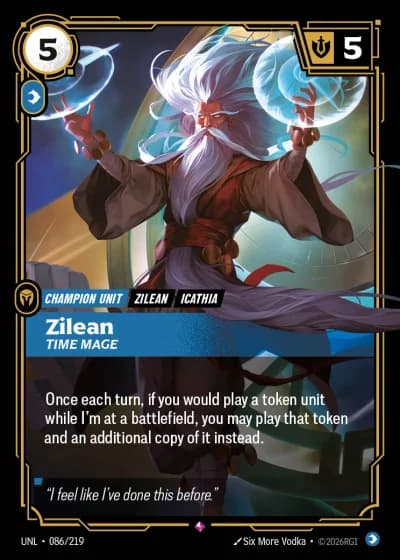 Zilean, Time Mage #086/308 — Unleashed