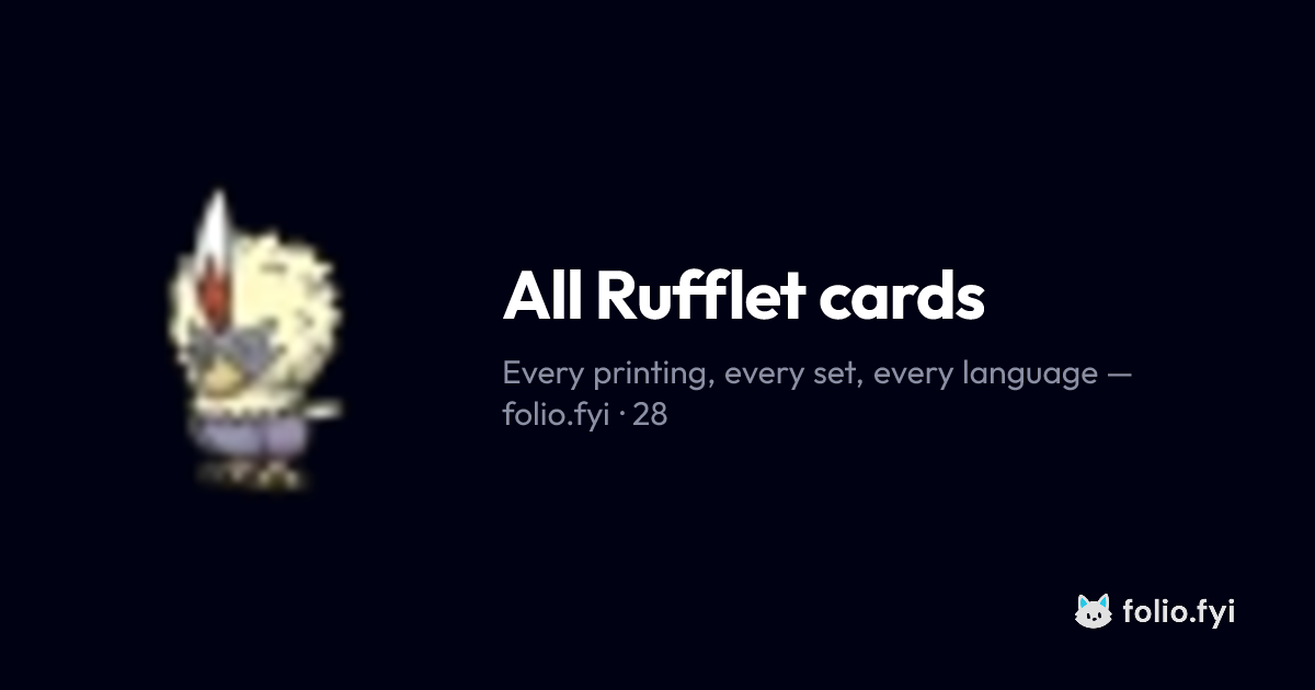 All Rufflet cards - Folio.fyi