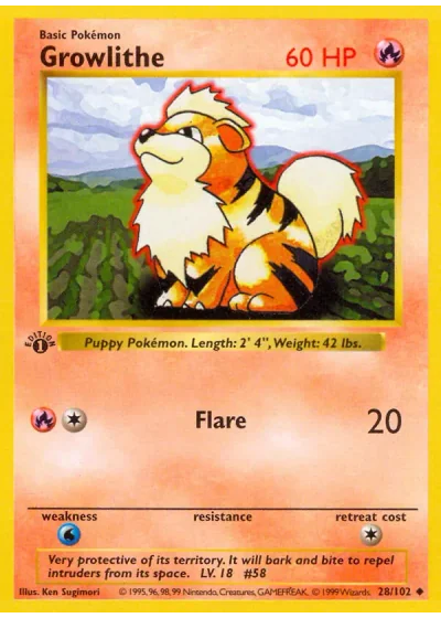 Growlithe (first edition)