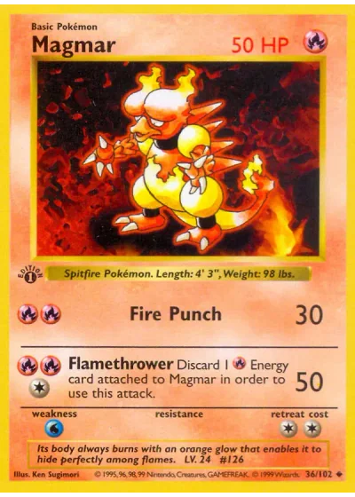 Magmar (shadowless)