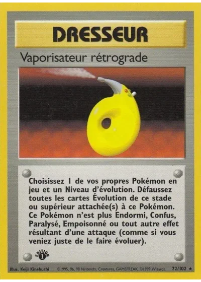 Vaporisateur rétrograde