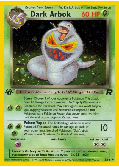 Dark Arbok (first edition)