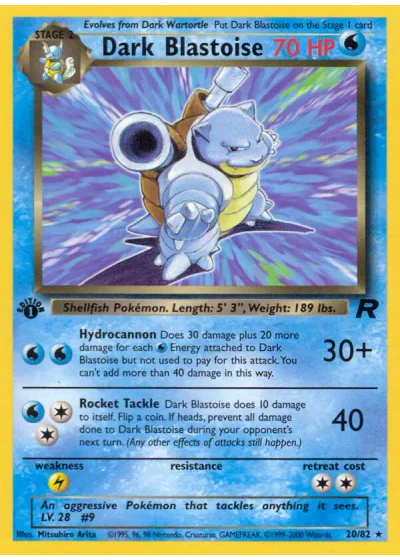 Dark Blastoise (first edition)