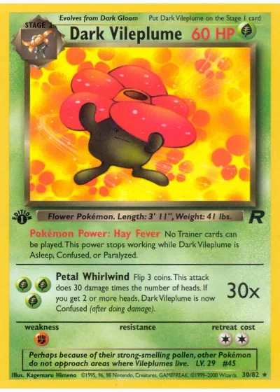 Dark Vileplume (first edition)