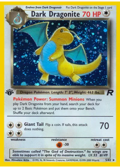 Dark Dragonite (first edition)