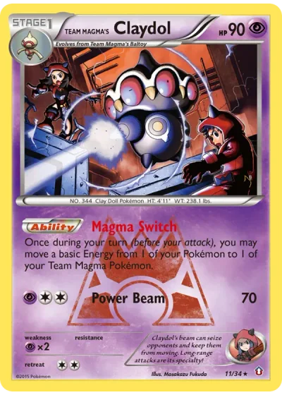Team Magma's Claydol