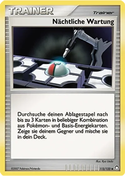 Nächtliche Wartung