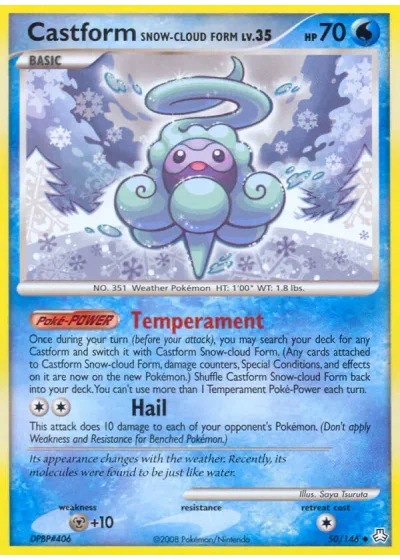 Castform Snow-cloud Form