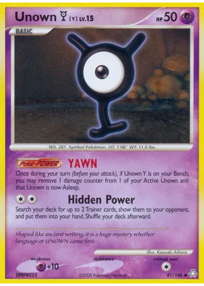Unown Y