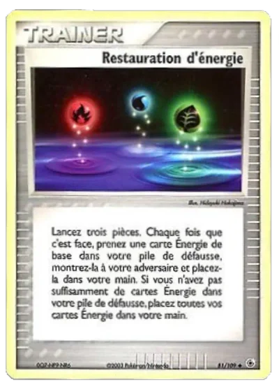 Restauration d'énergie
