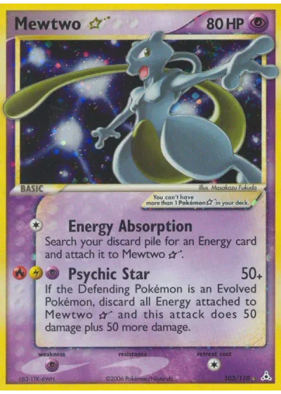 Mewtwo Gold Star