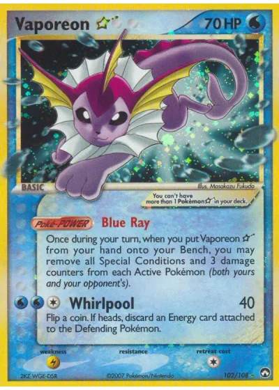 Vaporeon Gold Star