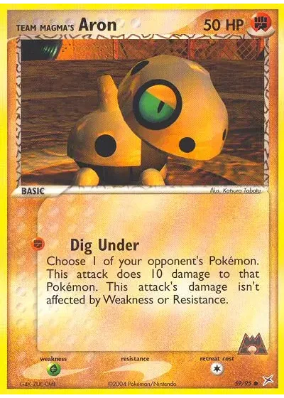 Team Magma's Aron