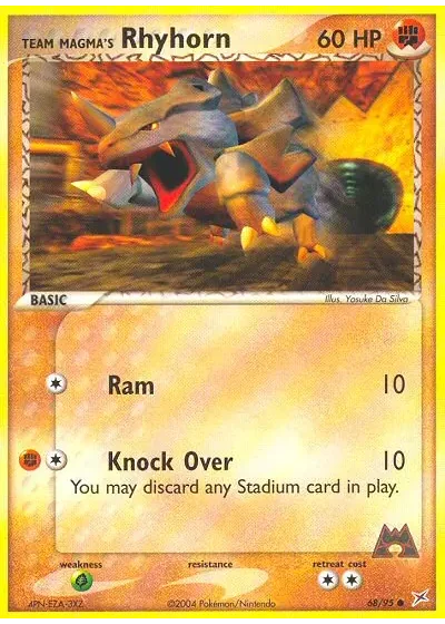 Team Magma's Rhyhorn