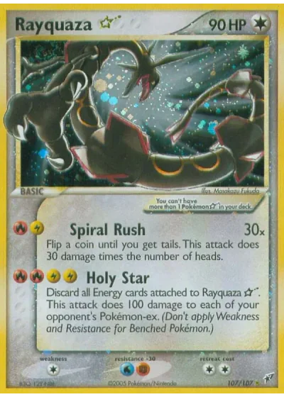 Rayquaza Gold Star