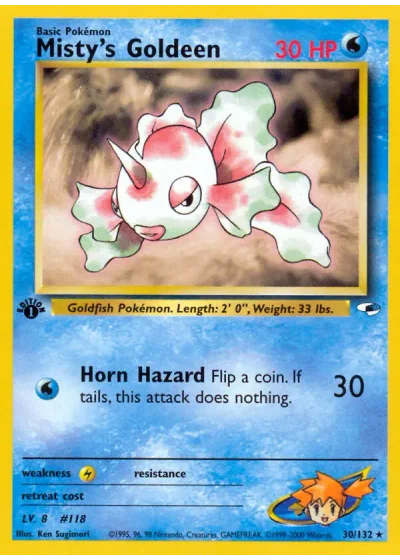 Misty's Goldeen (first edition)