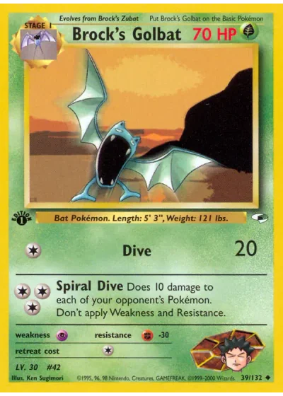 Brock's Golbat (first edition)
