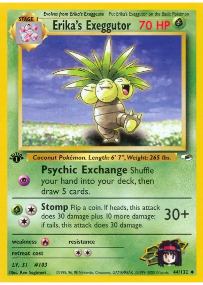 Erika's Exeggutor (first edition)