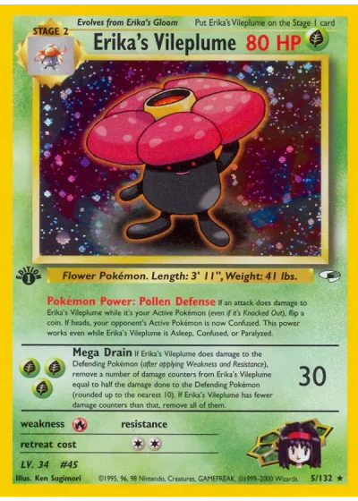 Erika's Vileplume (first edition)