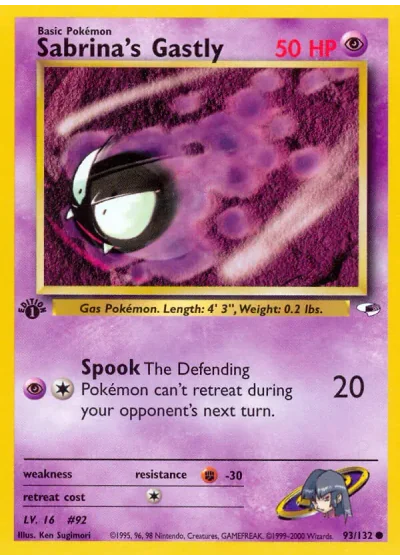 Sabrina's Gastly (first edition)