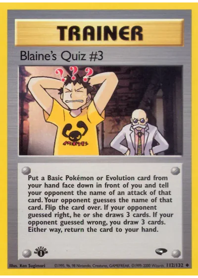 Blaine's Quiz #3