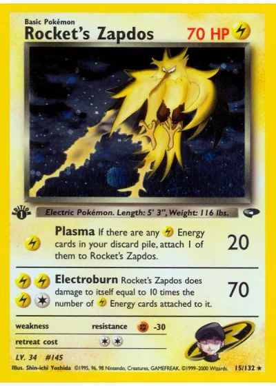 Rocket's Zapdos (first edition)