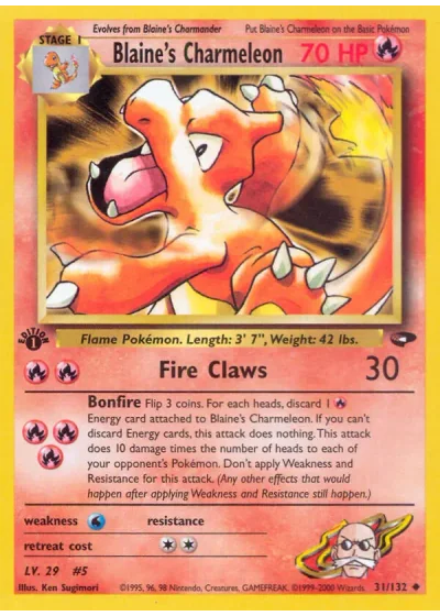 Blaine's Charmeleon (first edition)