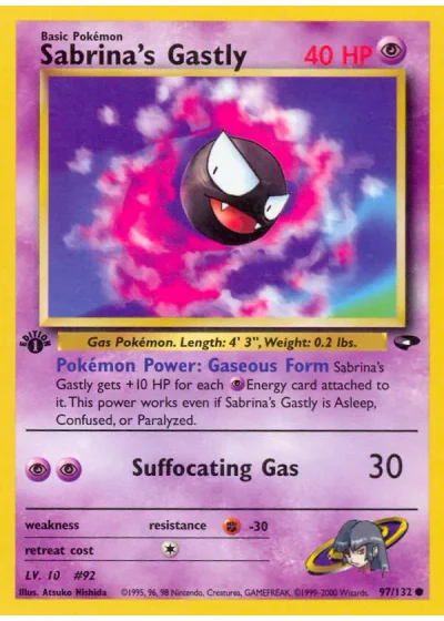 Sabrina's Gastly (first edition)