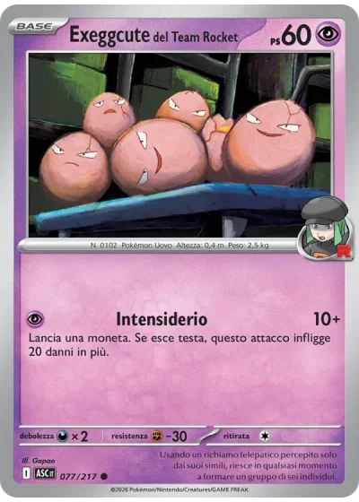 Exeggcute del Team Rocket