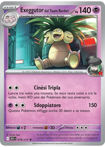 Exeggutor del Team Rocket