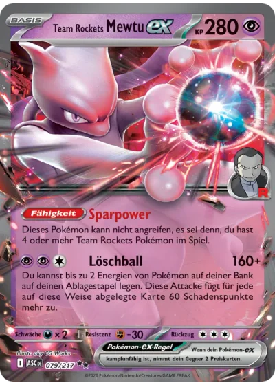 Team Rockets Mewtu-ex