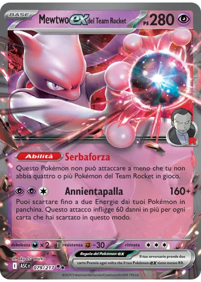 Mewtwo-ex del Team Rocket