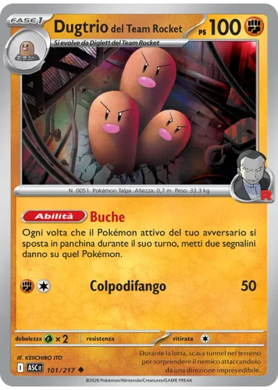Dugtrio del Team Rocket